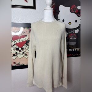 Men’s Point X Cream Knit Long Sleeve Top